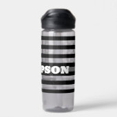 修正オフィサー薄いグレーライン水ボトル ウォーターボトル (背面)