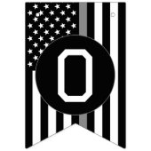 修正オフィサー薄銀線プロモーション バンティングフラッグ (第2の旗)