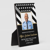 修正オフィサー退職シルバーラインの写真 フォトプラーク (側面)