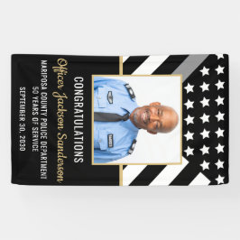 修正オフィサー退職シルバーラインの写真 横断幕