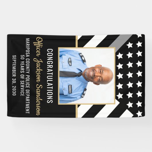 修正オフィサー退職シルバーラインの写真 横断幕 (横)