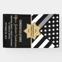 修正オフィサー退職銀線ウェルカム 横断幕