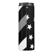 修正オフィサー黒いグレーのフラグ熱タンブル タンブラー (裏面)