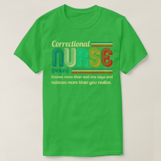修正ナース定義 Tシャツ (デザイン正面)