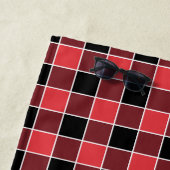 修正バッファローチェックパターカスタムンの色SVG ビーチタオル (インサイチュ)