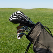 修正役員薄い灰色の線フラグのモノグラム ゴルフヘッドカバー (インサイチュ)