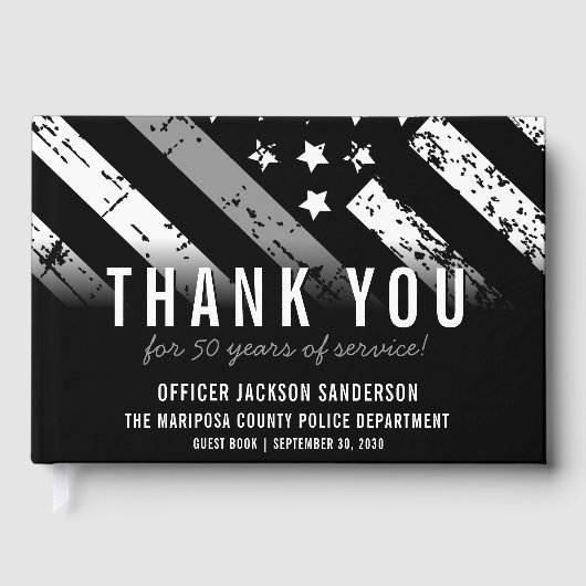 修正役員退職金薄銀線 ゲストブック (正面)