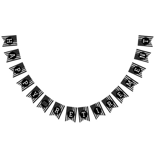 修正役員退職金薄銀線 バンティングフラッグ (全)