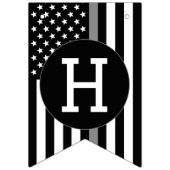 修正役員退職金薄銀線 バンティングフラッグ (第1の旗)