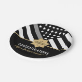 修正役員退職金薄銀線 ペーパープレート (アングル)