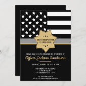 修正役員退職金薄銀線 招待状 (正面/裏面)