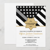 修正役員退職金薄銀線 招待状 (正面/裏面)