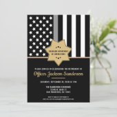 修正役員退職金薄銀線 招待状 (スタンド正面)