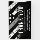 修正役員退職金薄銀線 横断幕 (縦)