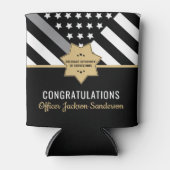 修正役員退職金薄銀線 缶クーラー (正面)