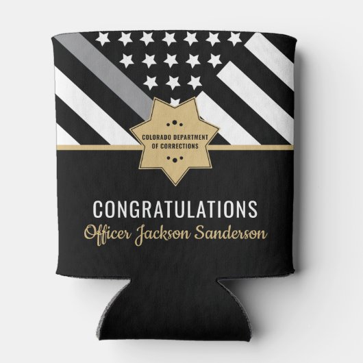 修正役員退職金薄銀線 缶クーラー (裏面)