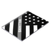 修正担当役員ブラックグレーフラッグノートブック ノートブック (左側)