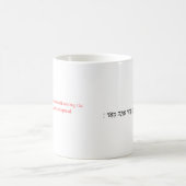 修正版欽定訳オバデヤ書1:2マグカップ コーヒーマグカップ (中央)