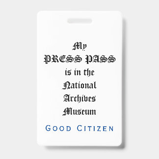 修正第1回の監査 – プレスパス バッジ