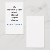 修正第1回の監査 – プレスパス 名刺 (正面/裏面)