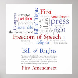 修正第1条 – 言論の自由 ポスター