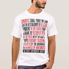 修正第1条 言論の自由 Tシャツ