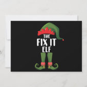 修正It小妖精や小人ファミリーマッチンググループクリスマス 招待状 (正面)