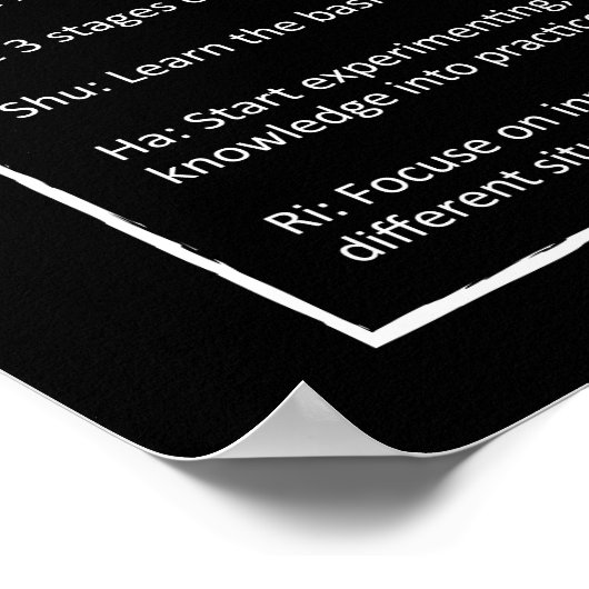 修派理 – 成功日本のの概念 ポスター (角)