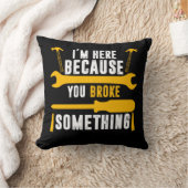 修理おもしろい人ユーモア職人の修理 クッション (ブランケット)