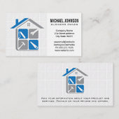 修理および清掃サービス | 浴室タイル 名刺 (正面/裏面)