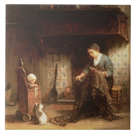 修理します網(パネルの油)を タイル (正面)