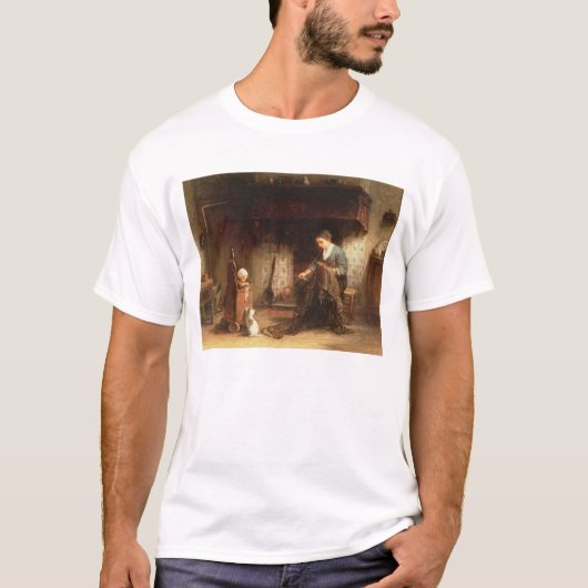 修理します網(パネルの油)を Tシャツ (正面)