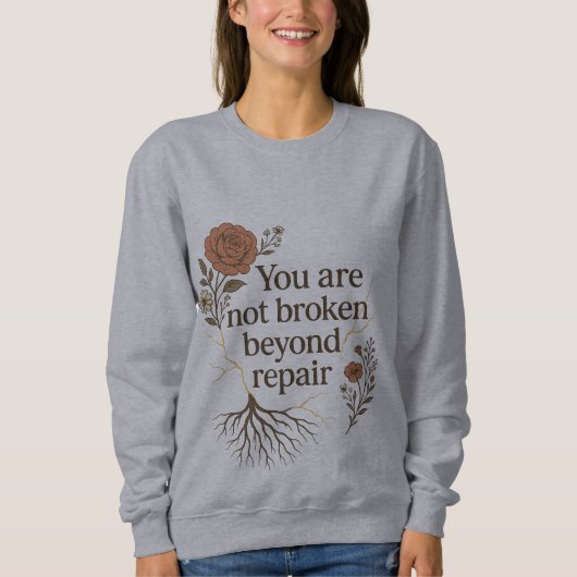 修理を超えて壊れていない スウェットシャツ (正面)