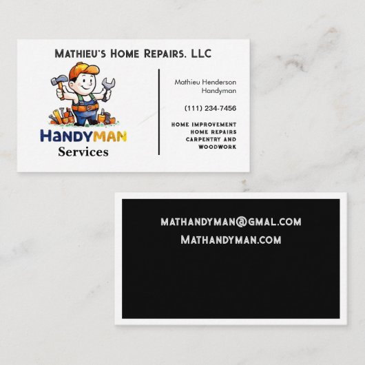 修理エレガント便利屋 名刺 (正面/裏面)