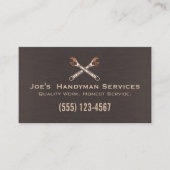 修理サービスの便利屋ホームの改善 名刺 (正面)