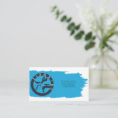 修理サービス給排水衛生設備の名刺 名刺 (スタンド正面)