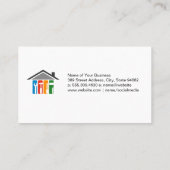 修理サービス | 手のひらツールアイコン 名刺 (裏面)