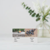 修理ヘッジトリマーエッジガスモーターの固定 名刺 (スタンド正面)