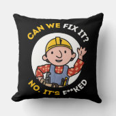 修理マンを修正おもしろいできるか – ボブザ・ビルダー クッション (正面)