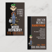 修理工の便利修理の大工の画家 名刺 (正面/裏面)