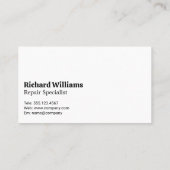 修理工の固定具 名刺 (裏面)