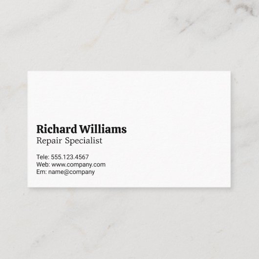 修理工の固定具 名刺 (裏面)