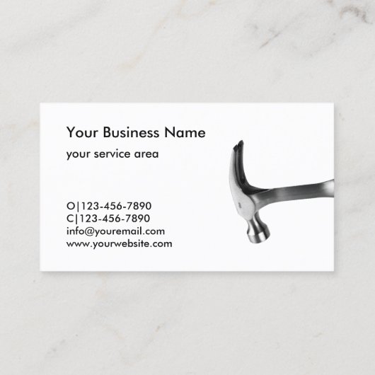 修理車のサービス 名刺 (裏面)