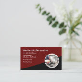 修理車のショップ整備士 名刺 (スタンド正面)