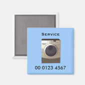 修理 – 洗濯機サービスラベル マグネット (正面/裏面)