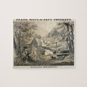 「修繕」に、「Davy Crockett」のstarrのためのポスターサドルを置いて下さい ジグソーパズル