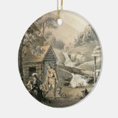 「修繕」に、「Davy Crockett」のstarrのためのポスターサドルを置いて下さい セラミックオーナメント (左)