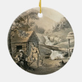 「修繕」に、「Davy Crockett」のstarrのためのポスターサドルを置いて下さい セラミックオーナメント (裏面)