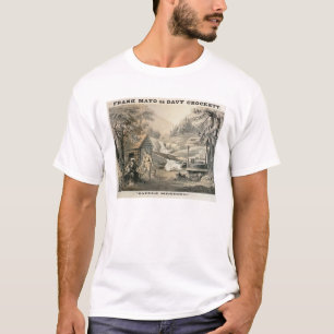 「修繕」に、「Davy Crockett」のstarrのためのポスターサドルを置いて下さい Tシャツ
