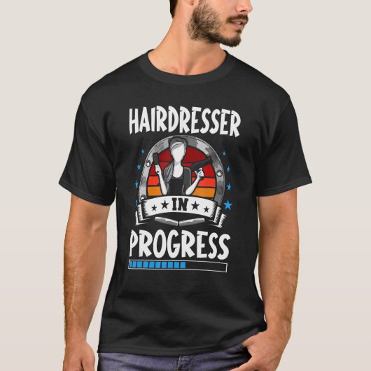 修行中の理容師 Tシャツ (正面)